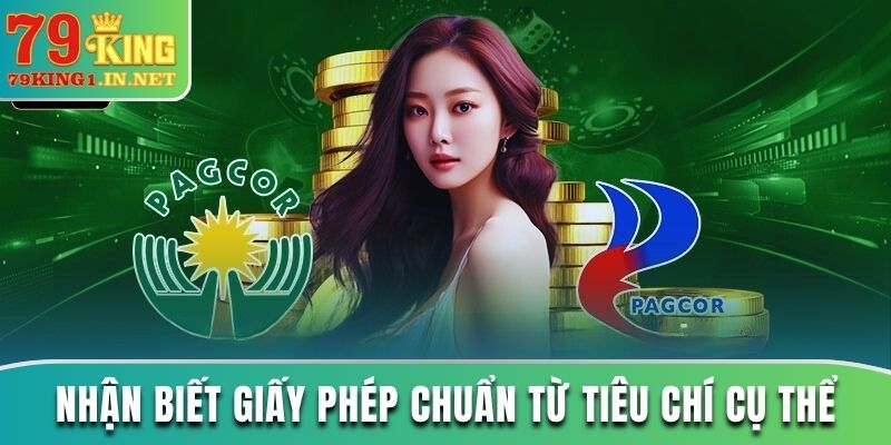 Nhận biết giấy phép chuẩn từ các tiêu chí